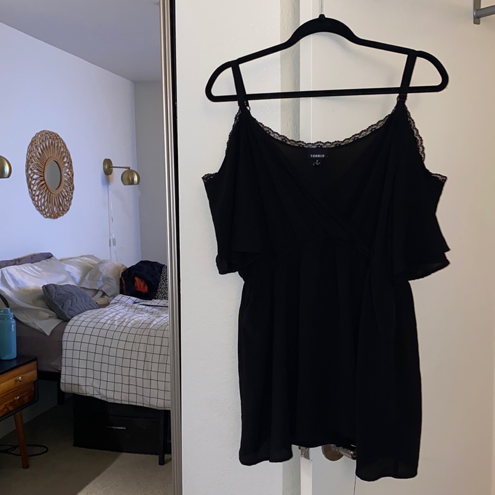 Torrid Cold Shoulder Blouse